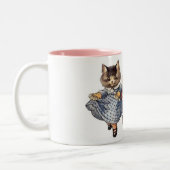 3 fröhliche Katzen Zweifarbige Tasse (Links)