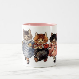 3 fröhliche Katzen Zweifarbige Tasse