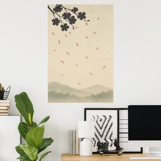 3. Frühjahr, Blütenblätter, saisonale Print Poster (Heimbüro)