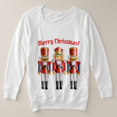 3 Funny Christmas Nutcracker Toys Hoodie (Design vorne)