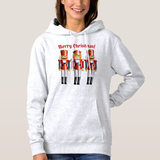 3 Funny Christmas Nutcracker Toys Hoodie (Vorderseite)