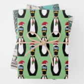 3 Funny Pinguin Weihnachten Geschenkpapier Set (Beispiel)
