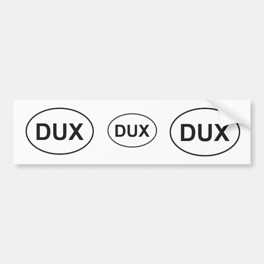 3 für 1 Duxbury Massachusetts - Oval Caddy Sticker Autoaufkleber (Vorne)