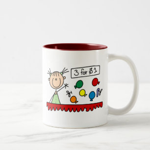 3 Für $1 Fair Stickfigur Tasse