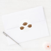 3 Fußball Runder Aufkleber (Umschlag)