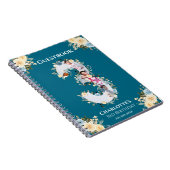 3. Geburtstag Aquamarines Foto Gelbe Blume Gästebu Notizblock (Rechte Seite)