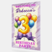 3. Geburtstag Ballon Thema Acrylschild (Winkel)