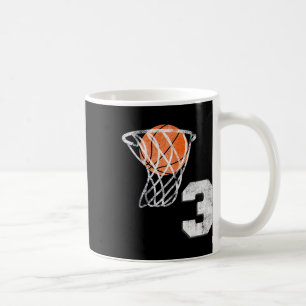 3. Geburtstag Basketball Drei 3 Jahre Jungen Kind Kaffeetasse