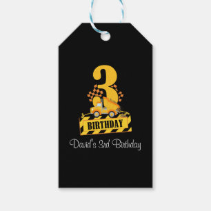 3. Geburtstag Boy Construction Truck 3 Jahre alt Geschenkanhänger