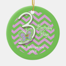 3. Geburtstag Butterfly Hugs Individuelle Name