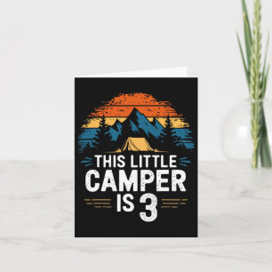 3. Geburtstag Camping Shirt für 3-jährige Kinder C Karte