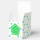 3. Geburtstag der farbenfrohen Sternenjungen Geschenkschachtel (Geöffnet)