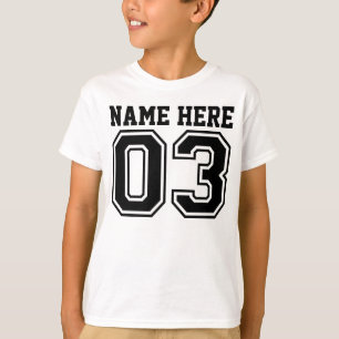 3. Geburtstag (der Name des kundengerechtes T-Shirt