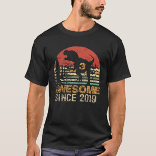 3. Geburtstag Dinosaurier Phantastisch 2019 T Rex  T-Shirt