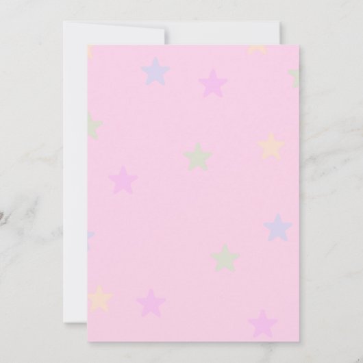 3. Geburtstag Einhorn Balloons Einladung (Rückseite)