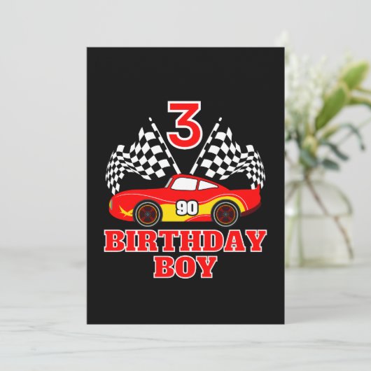 3. Geburtstag Einladung (Stehend Vorderseite)