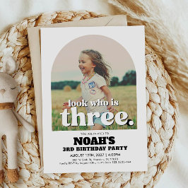 3. Geburtstag Einladung Look, der drei ist