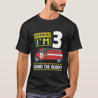 3. Geburtstag Feuerwehrmann Feuerwehrmann Feuerweh T-Shirt