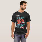 3. Geburtstag Flugzeug Flugzeugpilot Kleinkind Jun T-Shirt (Vorne ganz)