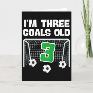 3. Geburtstag Fußballspieler Junge 3 Jahre alt  Karte