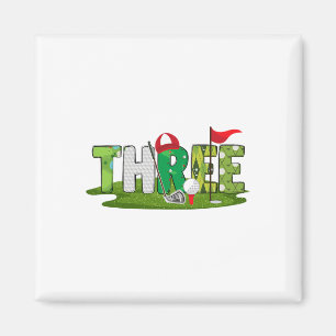 3. Geburtstag Golf Thema 3 Jahre Alte Kinder Sport Magnet