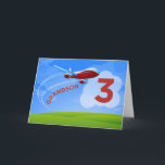 3. Geburtstag, Grandson, Red Airplane Karte<br><div class="desc">Zoomen Sie zum Geburtstag für Ihren Enkel an seinem 3. Geburtstag ein! Er wird diese besondere Karte,  die Enkel auf der Vorderseite sagt,  Liebe geben.</div>