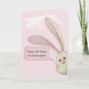 3. Geburtstag Hase auf Rosa Karte