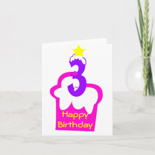 3. Geburtstag Karte