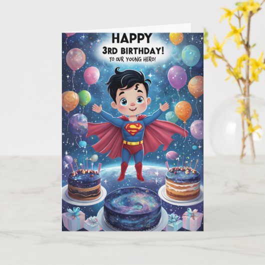 3. Geburtstag Karte (Gelbe Blume)