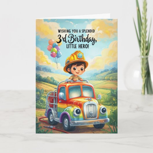 3. Geburtstag Karte (Vorderseite)