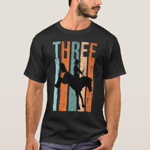 3. Geburtstag Kinder Retro Rodeo Pferdeliebhaber C T-Shirt