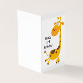 3. Geburtstag - Kinderkarte