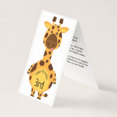 3. Geburtstag - Kinderkarte (Vorderseite)