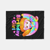 3. Geburtstag Mädchen Dumpling Kawaii Pastell Anim Fleecedecke (Vorderseite (Horizontal))