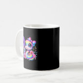 3. Geburtstag Mädchen Schlange Party Regenbogen Ko Kaffeetasse (Vorderseite Links)