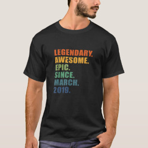 3. Geburtstag März 2019 Boys Girls 3 Jahre T-Shirt