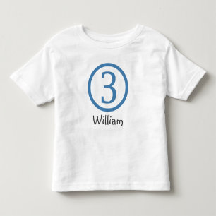 3. Geburtstag Maßgeschneiderter T - Shirt