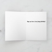 3. Geburtstag mit Sitzbären Karte (Innenseite)