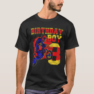 3. Geburtstag Motocross Dirt Bike 3 Jahre alt Vint T-Shirt
