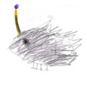 3. Geburtstag Niedlicher Cartoon Funny Gray Igel Karte