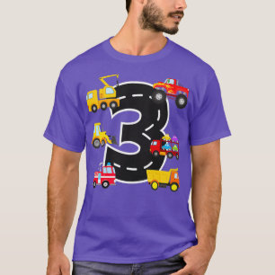 3. Geburtstag Party 3 Jahre Alte LKW Geburtstagski T-Shirt