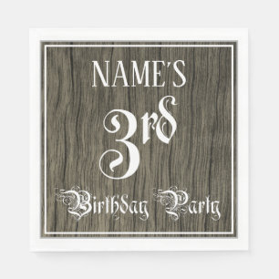 3. Geburtstag Party — Extravagantes Drehbuch, Imit Serviette
