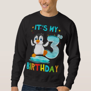 3. Geburtstag Pinguin Geburtstag 3 Jahre alt Sweatshirt