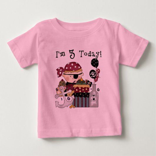 3. Geburtstag Pirate Tshirts and Gifts (Vorderseite)