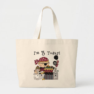 3. Geburtstag Pirate Tshirts and Gifts Jumbo Stoffbeutel