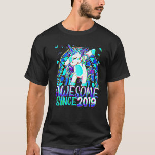 3. Geburtstag Regenbogen 3 Jahr Altes Dabbing Unic T-Shirt