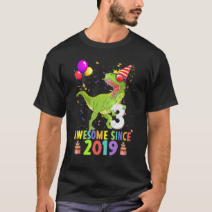 3. Geburtstag Saurus Rex Phantastisch seit 2019 3  T-Shirt