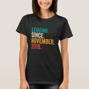3. Geburtstag seit November 2019 3 Jahre T-Shirt