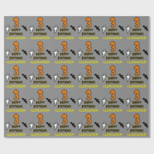 3. Geburtstag: Spooky Halloween Thema + Individuel Geschenkpapier