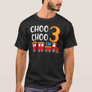 3. Geburtstag Todller 3 Jahre Junge Bahn Wago T-Shirt
